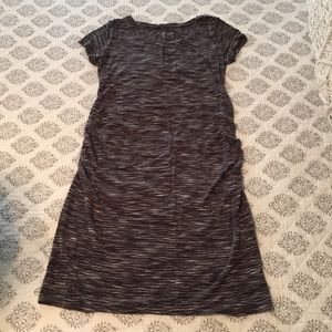 Grey and white Liz Lange maternity dress